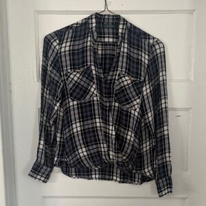 Lauren Ralph Lauren Navy and White Checkered Shirt